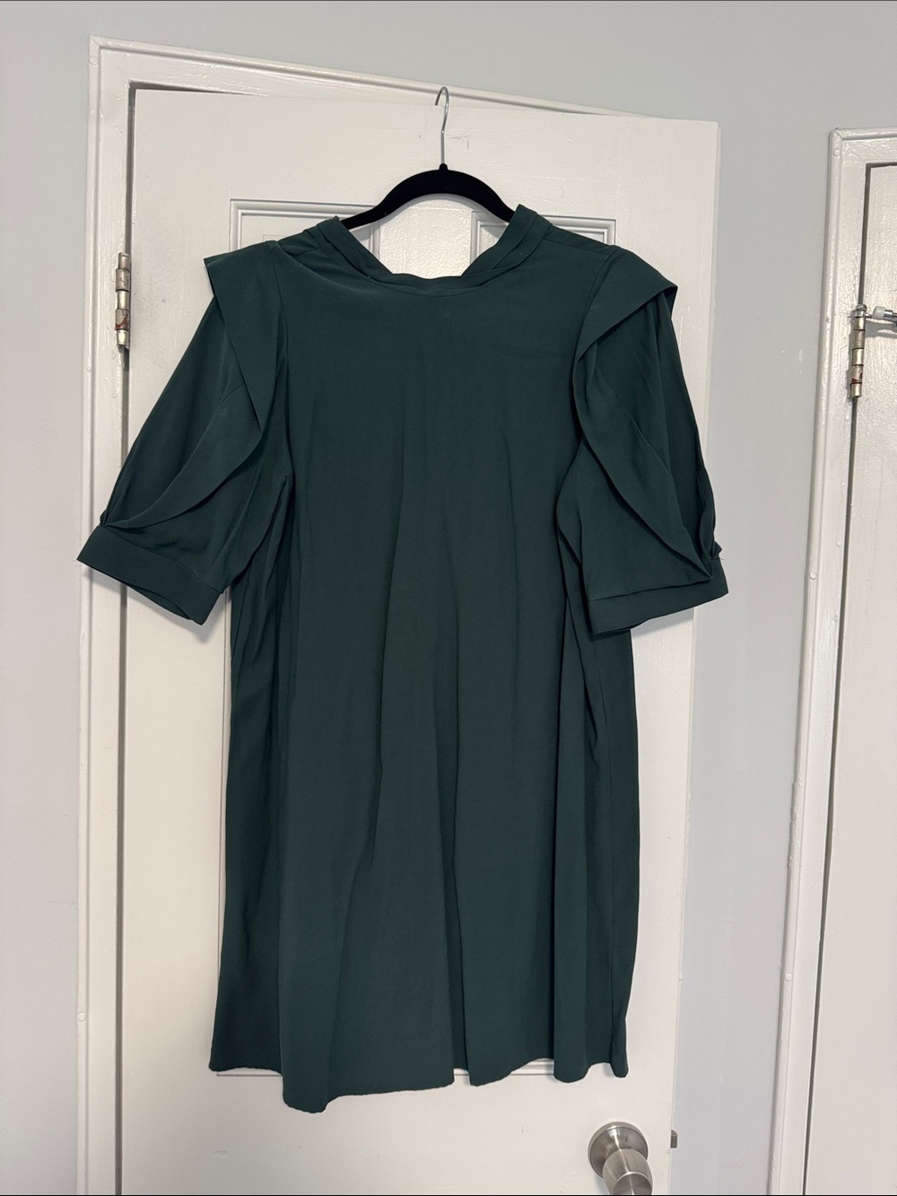 Zara Forest Green Midi Shift Dress